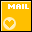 ハートのMAILアイコン 42d-mail