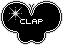 蝶のWEB拍手アイコン 45g-clap