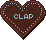 ハートチョコのWEB拍手アイコン 46b-clap