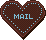 ハートチョコのMAILアイコン 46b-mail