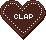 ハートチョコのWEB拍手アイコン 46d-clap