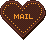 ハートチョコのMAILアイコン 46e-mail