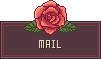 薔薇の付いたMAILアイコン 50a-mail