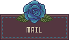 薔薇の付いたMAILアイコン 50b-mail