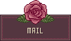 薔薇の付いたMAILアイコン 50c-mail