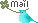 鳥のメールアイコン 54b-mail