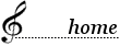 音符のHOMEアイコン 60d-home