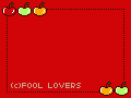 りんごの文字入れ用プレート(配布用) b01