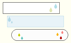 バナー(天気/しずく/雨) サンプル