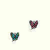 蝶/昆虫アイコン、イラスト サンプル08