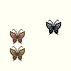 蝶/昆虫アイコン、イラスト サンプル14
