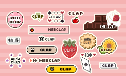 WEB拍手アイコンまとめ サンプル