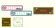 メニューのNEW、UP、NEWSアイコンまとめ サンプル09