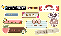 メニューのランキングアイコンまとめ サンプル