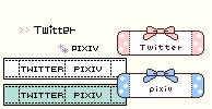 メニューのTwitter、Pixivアイコンまとめ サンプル03