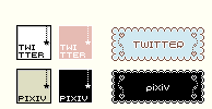 メニューのTwitter、Pixivアイコンまとめ サンプル05