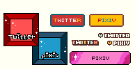 メニューのTwitter、Pixivアイコンまとめ サンプル06