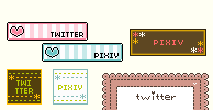 メニューのTwitter、Pixivアイコンまとめ サンプル09